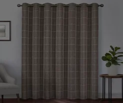 Peconic Chocolate Blackout Grommet Curtain Panel, (84") -Cuisinart Store 810475298 6