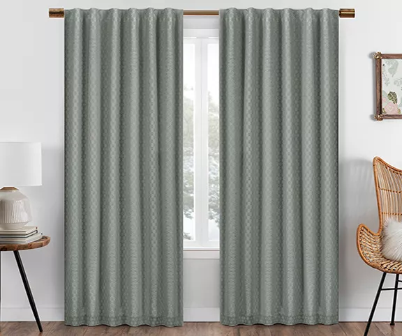 Eclipse Nora Crochet Blackout Rod Pocket Curtain Panel 12 Eclipse Nora Crochet Blackout Rod Pocket Curtain Panel - Image 12