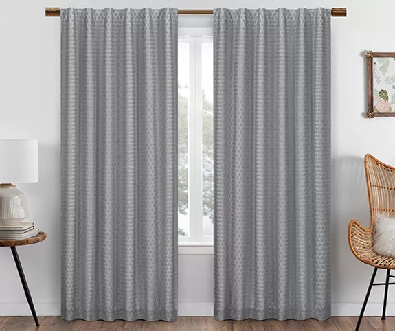 Eclipse Nora Crochet Blackout Rod Pocket Curtain Panel 11 Eclipse Nora Crochet Blackout Rod Pocket Curtain Panel - Image 11