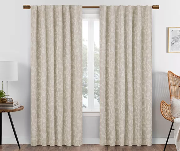 Eclipse Nora Botanical Blackout Rod Pocket Curtain Panel 20 Eclipse Nora Botanical Blackout Rod Pocket Curtain Panel - Image 20