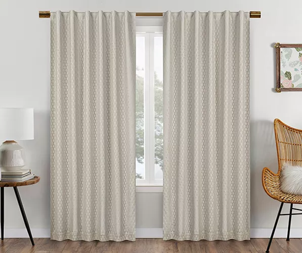 Eclipse Nora Crochet Blackout Rod Pocket Curtain Panel 20 Eclipse Nora Crochet Blackout Rod Pocket Curtain Panel - Image 20