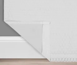 Nora Crochet White Blackout Rod Pocket Curtain Panel, (108") -Cuisinart Store 810475346 3