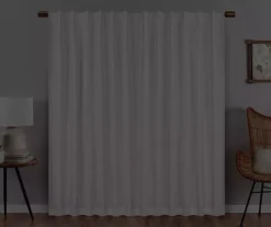 Nora Crochet White Blackout Rod Pocket Curtain Panel, (108") -Cuisinart Store 810475346 6