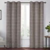 Peconic Chocolate Blackout Grommet Curtain Panel, (63")
