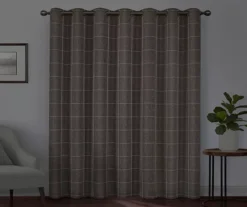 Peconic Chocolate Blackout Grommet Curtain Panel, (63") -Cuisinart Store 810475405 6