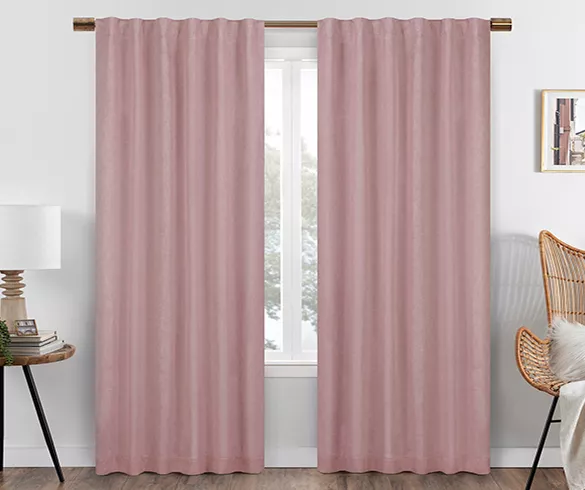 Eclipse Nora Blackout Rod Pocket Curtain Panel 3 Eclipse Nora Blackout Rod Pocket Curtain Panel - Image 3