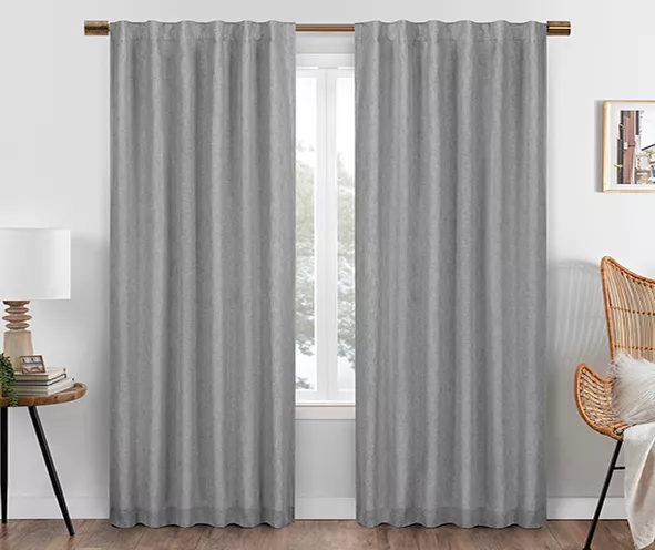 Eclipse Nora Blackout Rod Pocket Curtain Panel 5 Eclipse Nora Blackout Rod Pocket Curtain Panel - Image 5