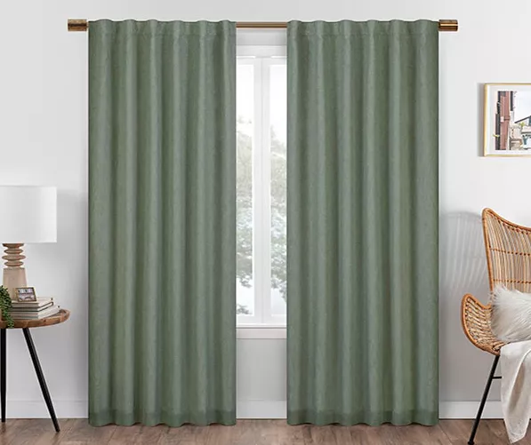 Eclipse Nora Blackout Rod Pocket Curtain Panel 6 Eclipse Nora Blackout Rod Pocket Curtain Panel - Image 6