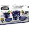 Granitestone Diamond Blue Non-Stick Aluminum 10-Piece Cookware Set