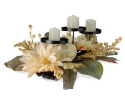 Dahlia & Pumpkin 3-Tier Candle Holder -Cuisinart Store 810484134 2