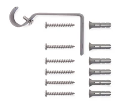 Adler Pewter 3/4" Indoor/Outdoor Curtain Rod, (42"-120") -Cuisinart Store 810485665 1