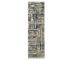 Heather Abstract Stripe Runner, (2'3" X 7'6")