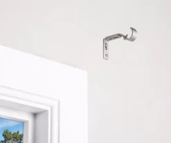 Brushed Nickel Adjustable Curtain Rod Brackets, 2-Pack -Cuisinart Store 810489229 2 1