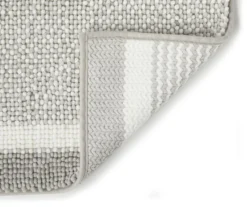 Light Gray & White Stripe Chenille 2-Piece Bath Rug Set -Cuisinart Store 810489321 2