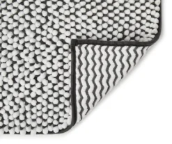 Dark Gray & White Chenille 2-Piece Bath Rug Set -Cuisinart Store 810489322 2