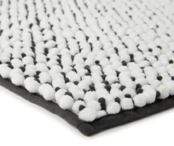 Dark Gray & White Chenille 2-Piece Bath Rug Set -Cuisinart Store 810489322 3