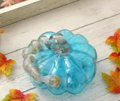 4" Blue Glass Pumpkin -Cuisinart Store 810491565 A0 3