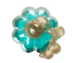 5" Turquoise Crackle Glass Pumpkin -Cuisinart Store 810491567 A0 5