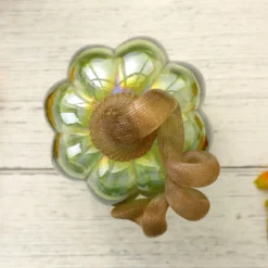 5" Green Crackle Glass Pumpkin -Cuisinart Store 810491594 A0 5