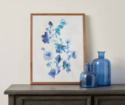Blue Flowers Framed Canvas 6 Blue Flowers Framed Canvas -Cuisinart Store 810498697 2