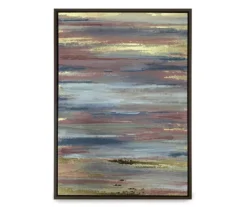 Large Framed Abstract Canvas, (24" X 34")