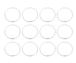Chrome O-Ring Shower Curtain Rings, 12-Count 7 Chrome O-Ring Shower Curtain Rings, 12-Count -Cuisinart Store 810504079 3