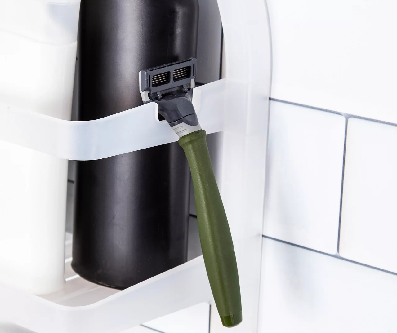 Frosted Hanging Shower Caddy 4 Frosted Hanging Shower Caddy - Image 4