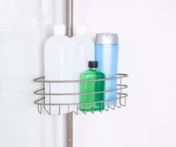 Brushed Nickel 4-Way Adjustable Corner Pole Caddy -Cuisinart Store 810504133 10