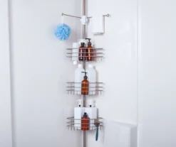 Brushed Nickel 4-Way Adjustable Corner Pole Caddy -Cuisinart Store 810504133 11