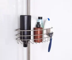 Brushed Nickel 4-Way Adjustable Corner Pole Caddy -Cuisinart Store 810504133 8