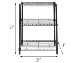 Black 3-Tier Adjustable Shelving Unit -Cuisinart Store 810505130 6