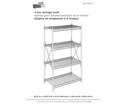 4-Tier Storage Shelf 7 4-Tier Storage Shelf -Cuisinart Store 810505194 4
