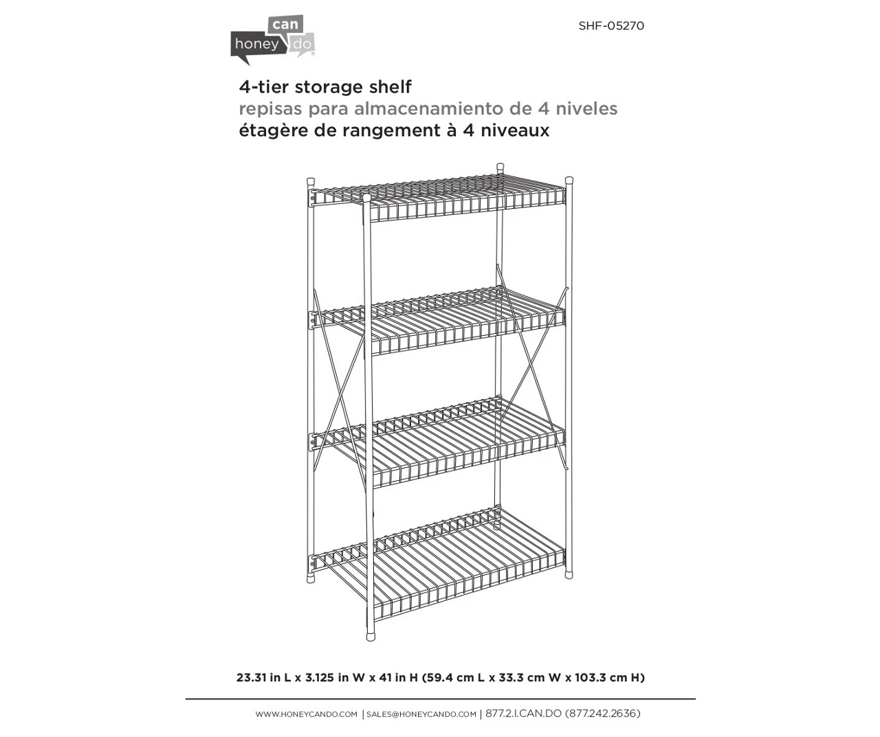 4-Tier Storage Shelf 4 4-Tier Storage Shelf - Image 4