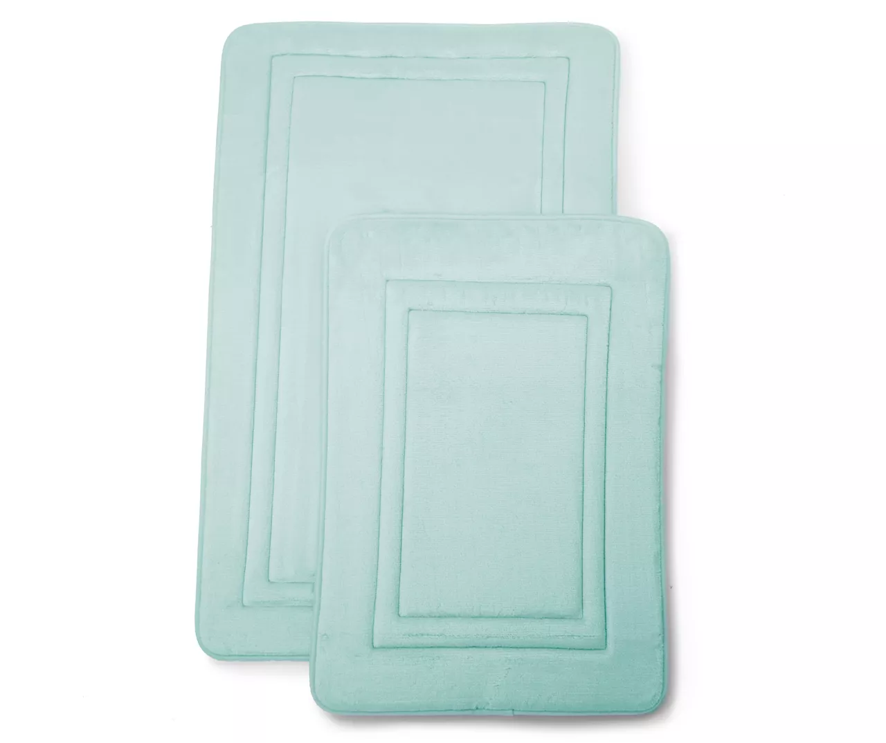 Icy Morning 2-Piece Memory Foam Bath Mat Set 1 Icy Morning 2-Piece Memory Foam Bath Mat Set