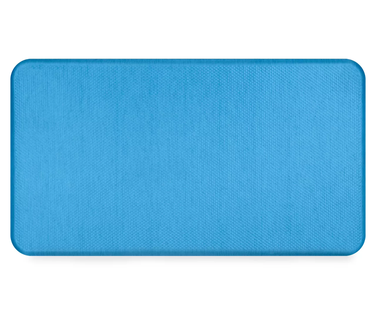 Teal Linen Kitchen Mat, (20" X 36") 1 Teal Linen Kitchen Mat, (20" X 36")
