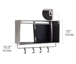 Rustic Sliding Barn Door Storage Rack -Cuisinart Store 810509316 6