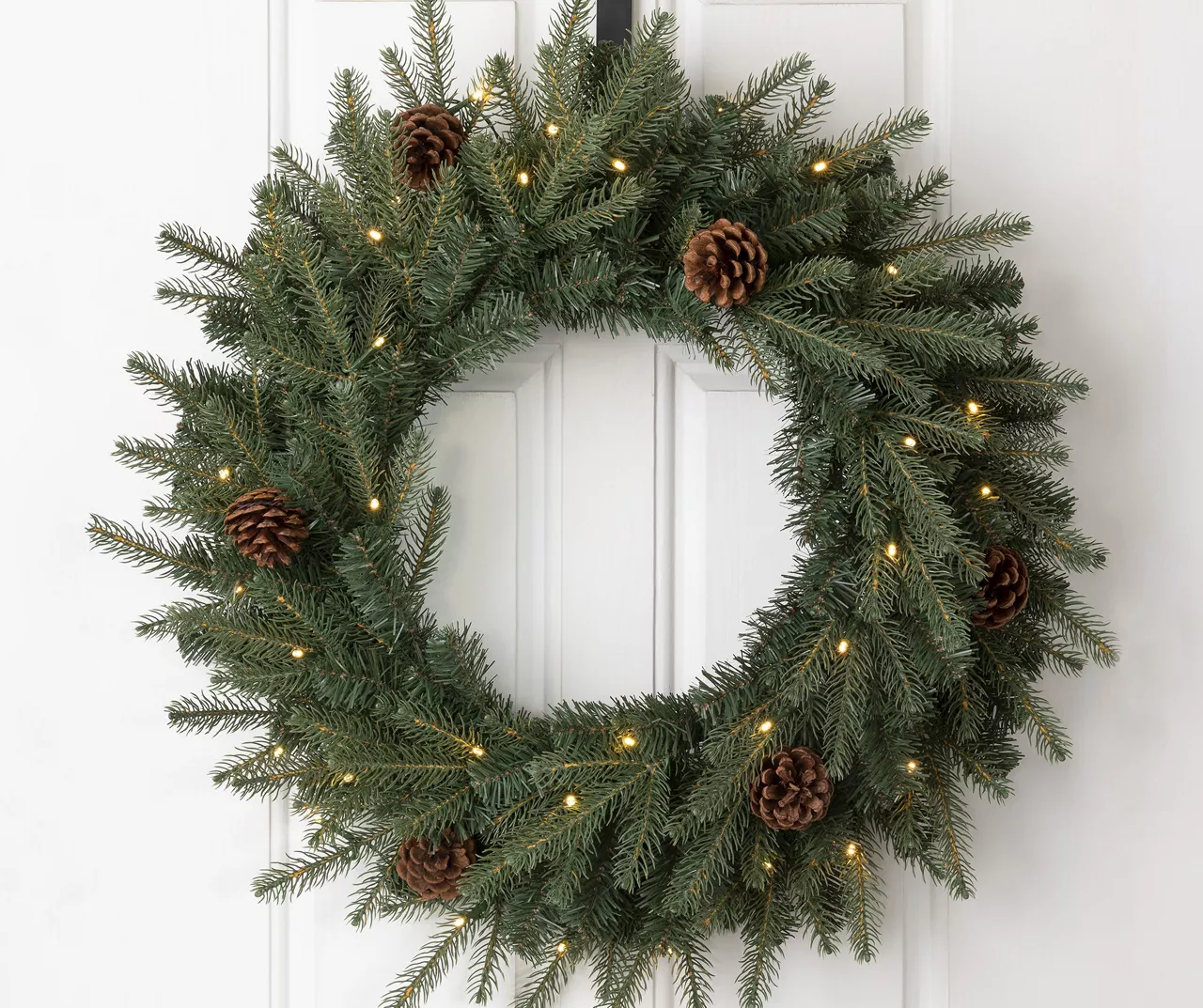 24" Pinecone LED Wreath 3 24" Pinecone LED Wreath - Image 3