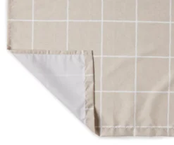 Taupe Ronan Valance & Tier 3-Piece Curtain Set -Cuisinart Store 810511104 2