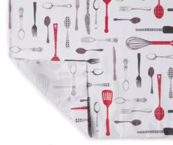 Utensils Print Valance & Tier 3-Piece Curtain Set 5 Utensils Print Valance & Tier 3-Piece Curtain Set -Cuisinart Store 810511417 2