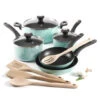 Aqua Aluminum Non-Stick 12-Piece Cookware Set