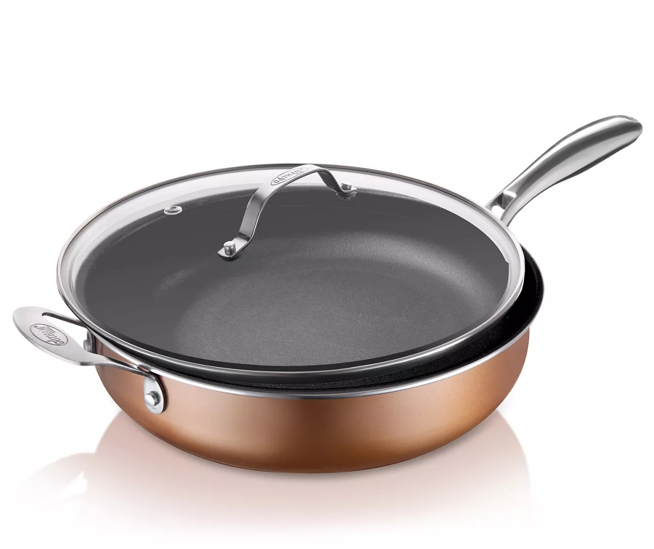 Cast Textured 15.55" Sauté Pan With Lid 1 Cast Textured 15.55" Sauté Pan With Lid