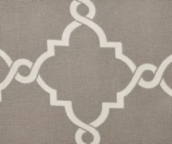 Sereno Fretwork Gray Light-Filtering Grommet Curtain Panel, (84") 18 Sereno Fretwork Gray Light-Filtering Grommet Curtain Panel, (84") -Cuisinart Store 810517992 810517993 810517994 6