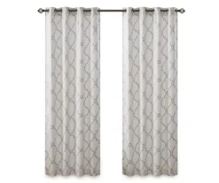 Sereno Fretwork Ivory Light-Filtering Grommet Curtain Panel, (63") 23 Sereno Fretwork Ivory Light-Filtering Grommet Curtain Panel, (63") -Cuisinart Store 810517995 810517996 810517998 11 1