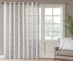 Sereno Fretwork Light-Filtering Grommet Patio Curtain Panel, (84") 25 Sereno Fretwork Light-Filtering Grommet Patio Curtain Panel, (84") -Cuisinart Store 810517997