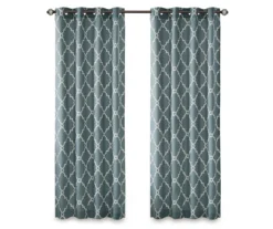 Sereno Fretwork Blue Light-Filtering Grommet Curtain Panel, (95") 23 Sereno Fretwork Blue Light-Filtering Grommet Curtain Panel, (95") -Cuisinart Store 810518012 810517719 810517720 11 1