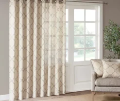 Sereno Fretwork Light-Filtering Grommet Patio Curtain Panel, (84") 39 Sereno Fretwork Light-Filtering Grommet Patio Curtain Panel, (84") -Cuisinart Store 810518023 1