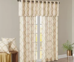 Sereno Fretwork Light-Filtering Grommet Curtain Panel -Cuisinart Store 810518028 810518029 810518030 10 3