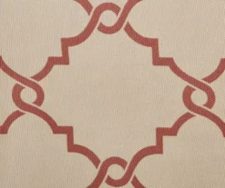 Sereno Fretwork Beige & Spice Light-Filtering Grommet Curtain Panel, (95") 18 Sereno Fretwork Beige & Spice Light-Filtering Grommet Curtain Panel, (95") -Cuisinart Store 810518031 810518032 810518034 6