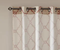 Sereno Fretwork Beige & Spice Light-Filtering Grommet Patio Curtain Panel, (84") 9 Sereno Fretwork Beige & Spice Light-Filtering Grommet Patio Curtain Panel, (84") -Cuisinart Store 810518033 3