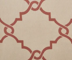 Sereno Fretwork Beige & Spice Light-Filtering Grommet Patio Curtain Panel, (84") 11 Sereno Fretwork Beige & Spice Light-Filtering Grommet Patio Curtain Panel, (84") -Cuisinart Store 810518033 5